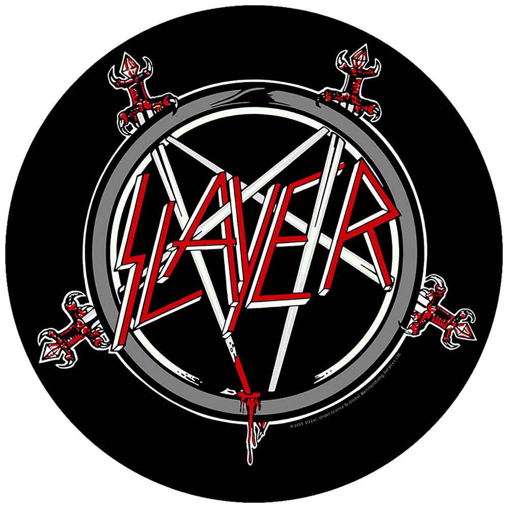 Slayer Back Circular Patch: Pentagram