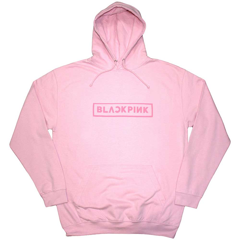 BlackPink Unisex Pullover Hoodie: Logo (Pink)