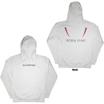 BlackPink Unisex Pullover Hoodie: Born Pink (White) (Back Print)
