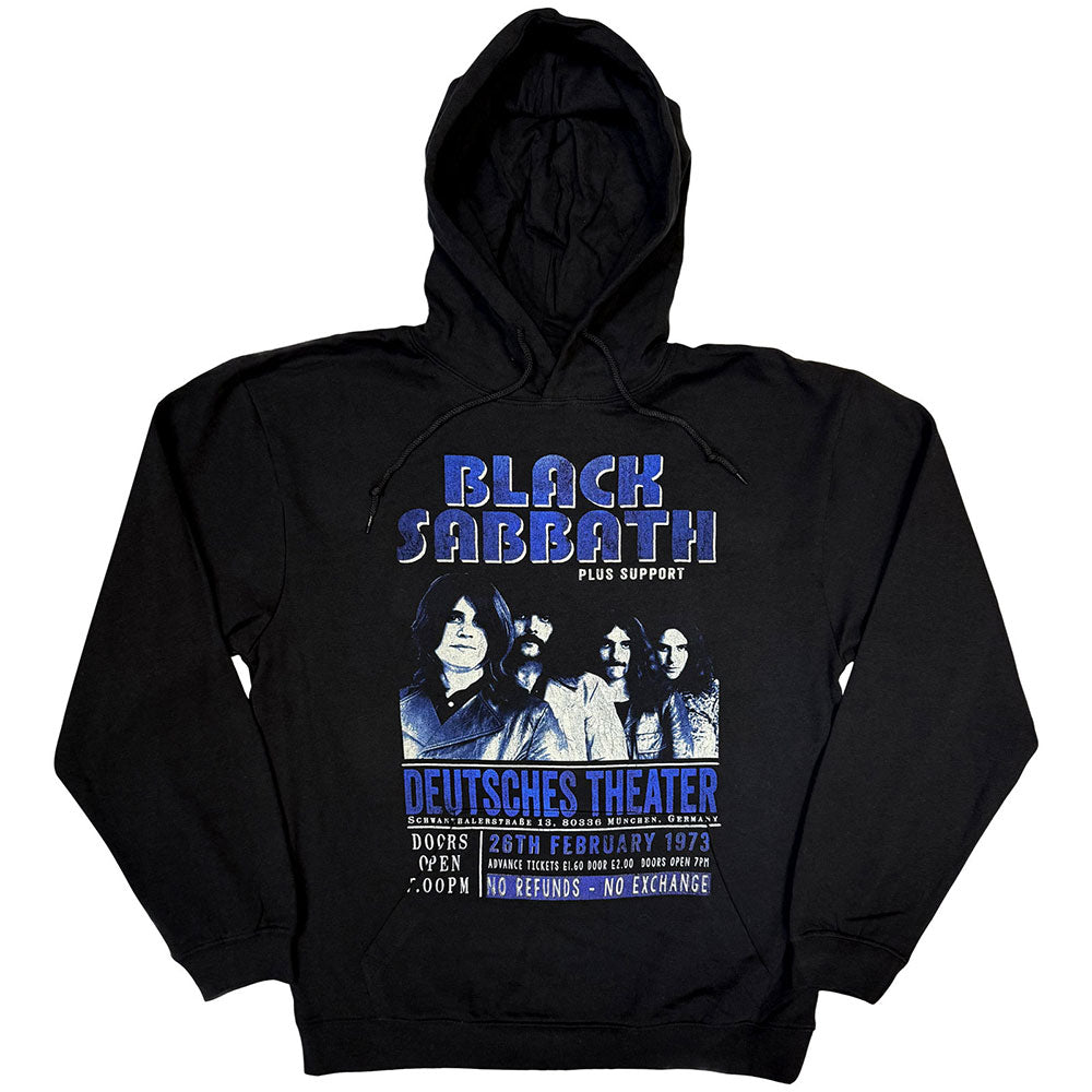 Black Sabbath Unisex Pullover Hoodie: Deutsches '73 (Black)