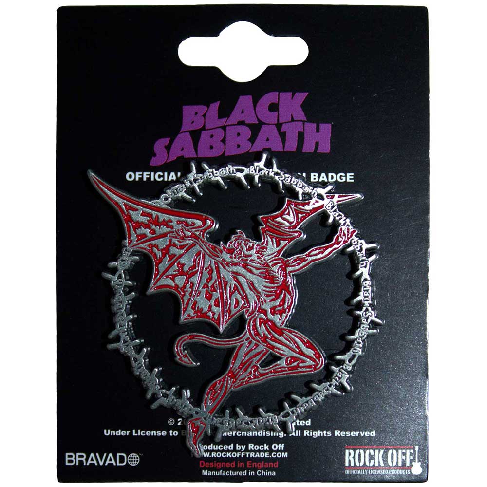 Black Sabbath Pin Badge: Daemon Ring
