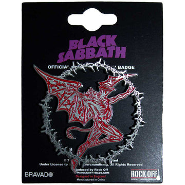 Black Sabbath Pin Badge: Daemon Ring