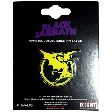 Black Sabbath Pin Badge: Never Say Die