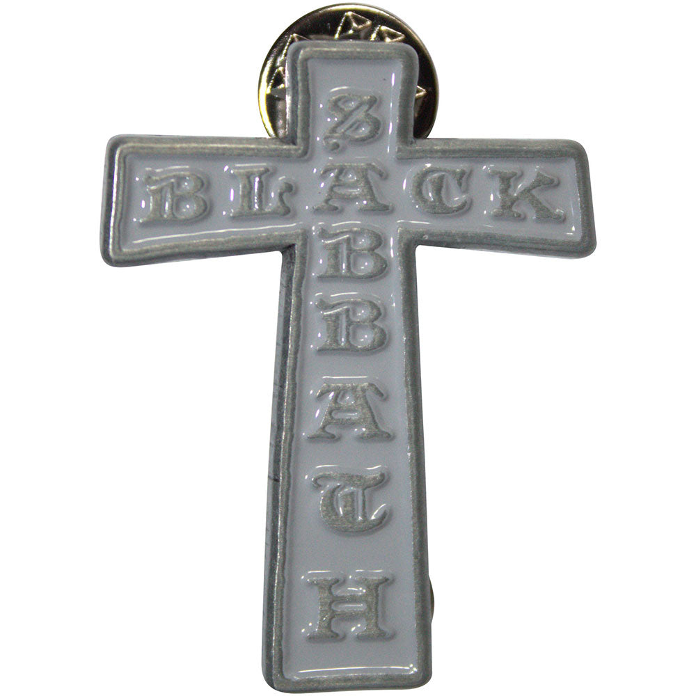 Black Sabbath Pin Badge: Cross