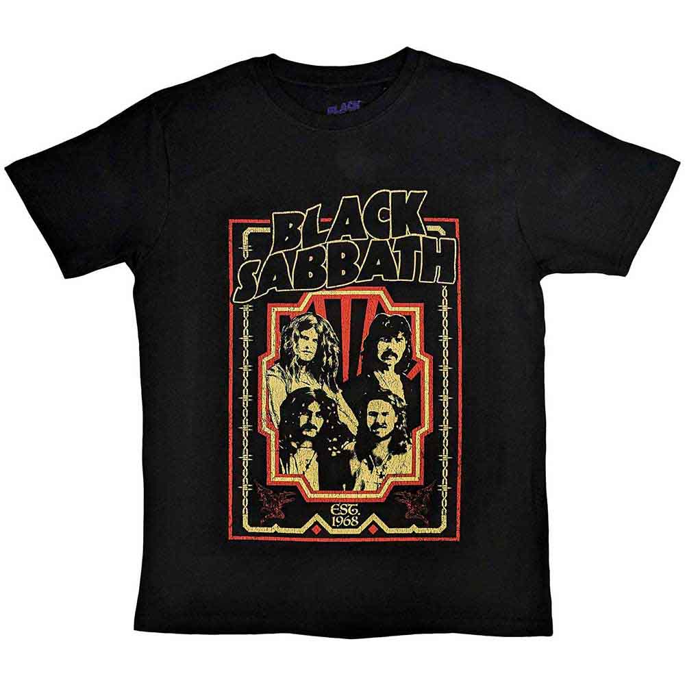 Black Sabbath Unisex T-Shirt: Est 1968 (Black)
