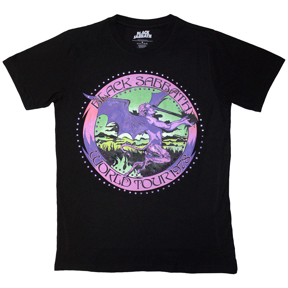 Black Sabbath Unisex T-Shirt: Tour '78 (Embellished)