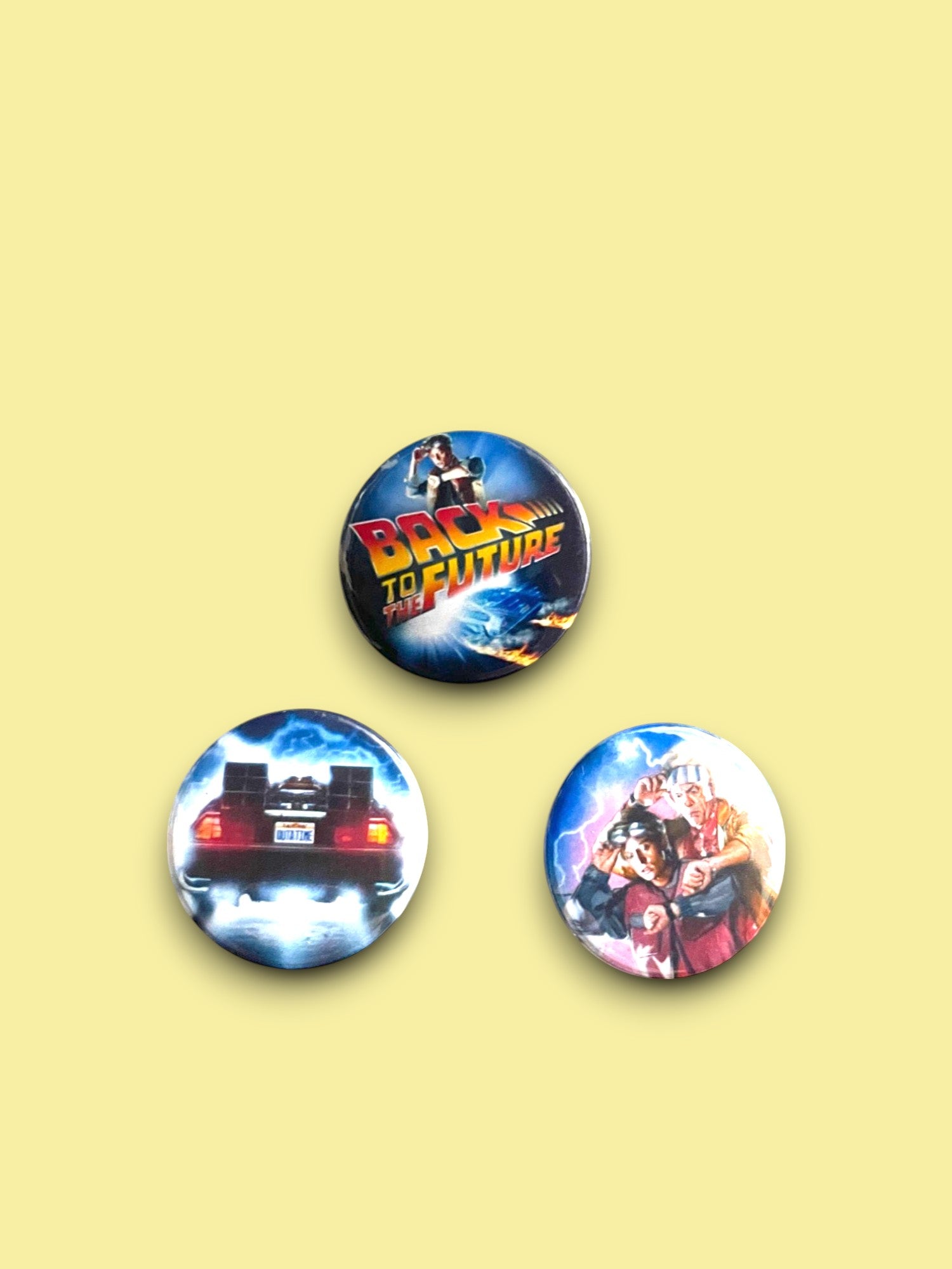 Back to the Future - Set of 3 Button Badges - Badge