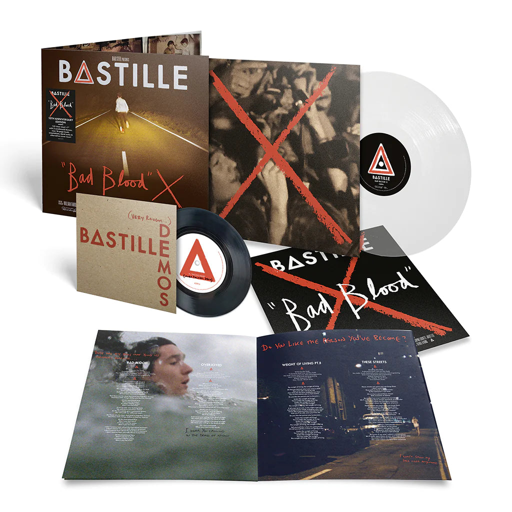 Bastille - Bad Blood X - 10th Anniversary Deluxe Edition (with Bonus 7" & Booklet) - LP - Clear Vinyl