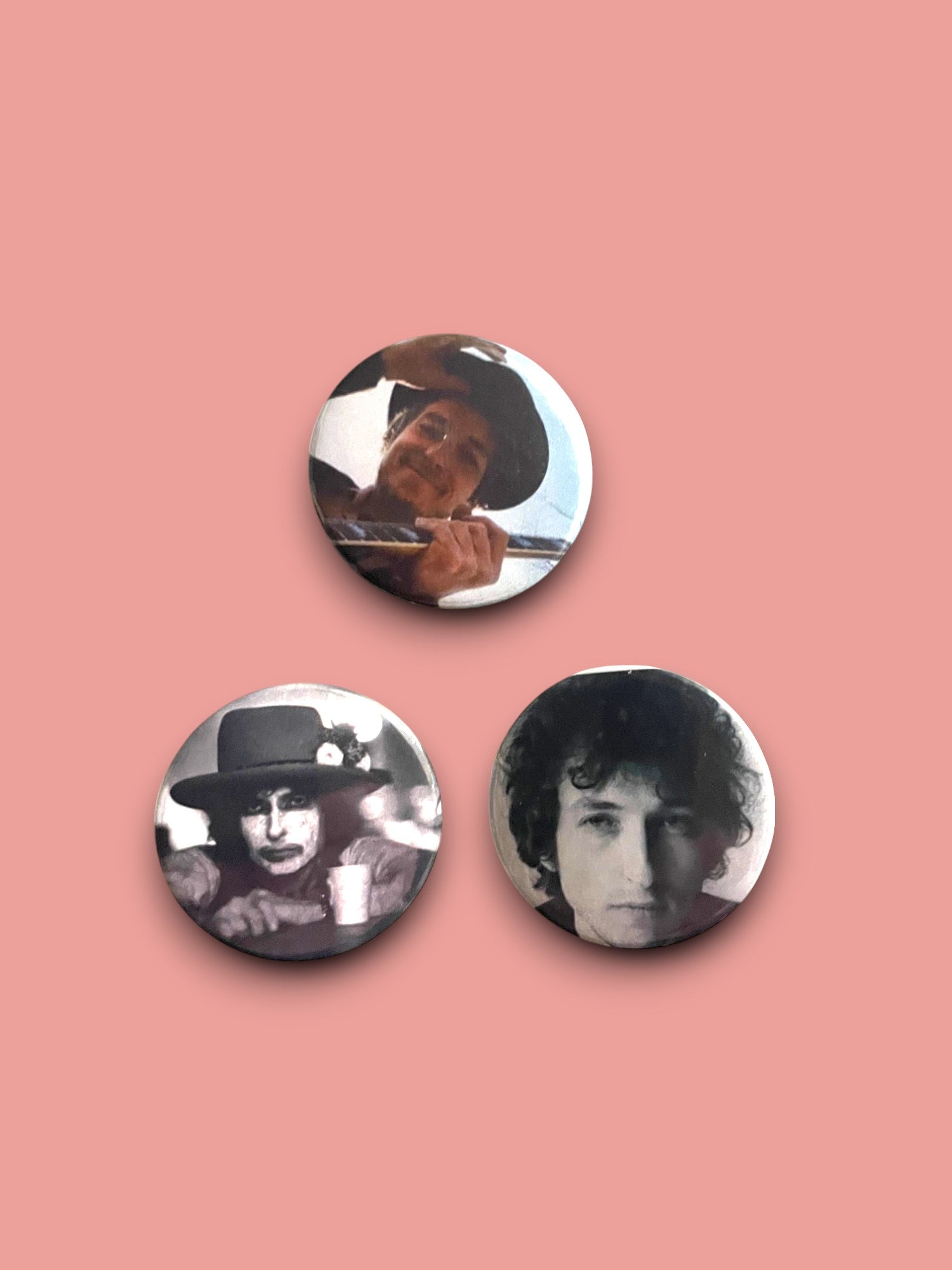 Bob Dylan - Set of 3 Button Badges - Badge