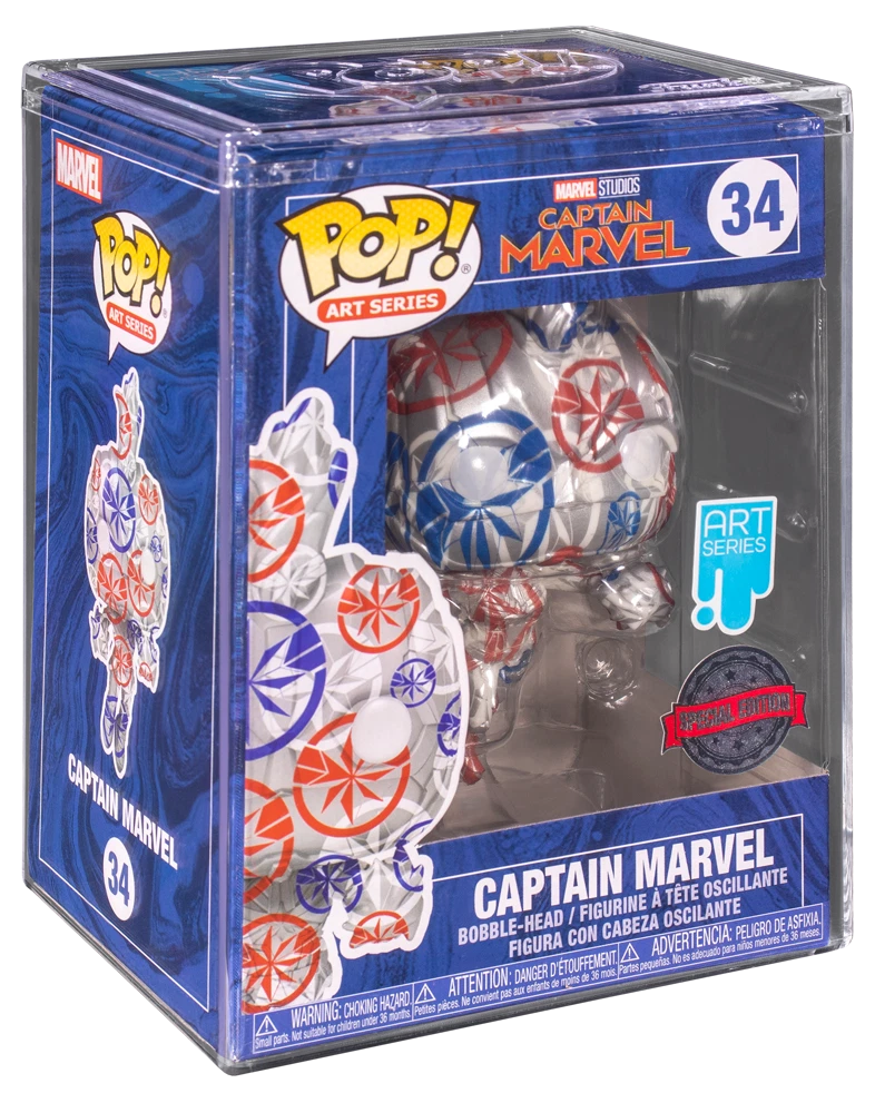 Marvel - Captain Marvel - Bobble-Head Funko Special Edition Pop! Art Series (34)