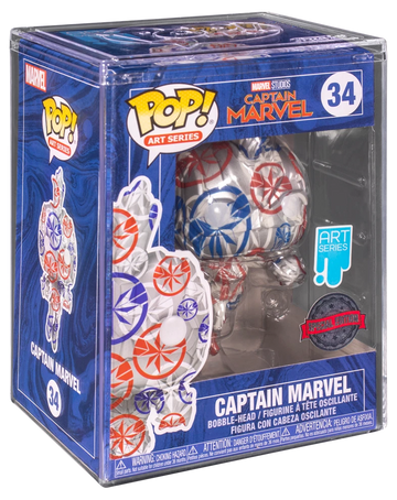 Marvel - Captain Marvel - Bobble-Head Funko Special Edition Pop! Art Series (34)