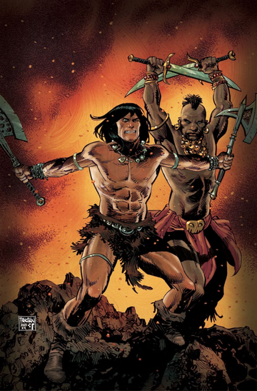 TITAN Comics - Conan the Barbarian #23 - Cover E Dan Panosian Foil Virgin Variant (Aug 13)