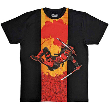 Marvel Comics Unisex T-Shirt: Deadpool Samurai (Black)