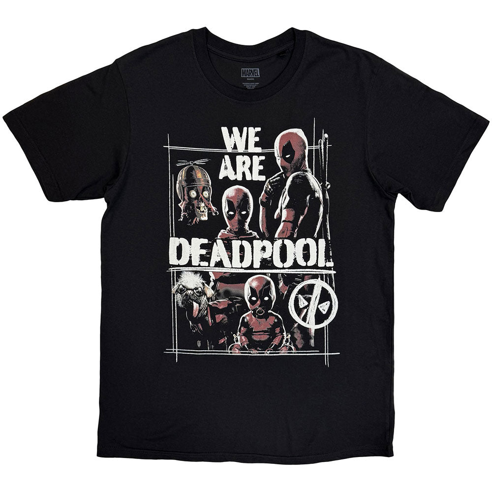 Marvel Comics Unisex T-Shirt: Deadpool We Are Deadpool (Black)