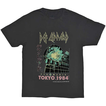 Def Leppard Unisex T-Shirt: Tokyo (Charcoal Grey)