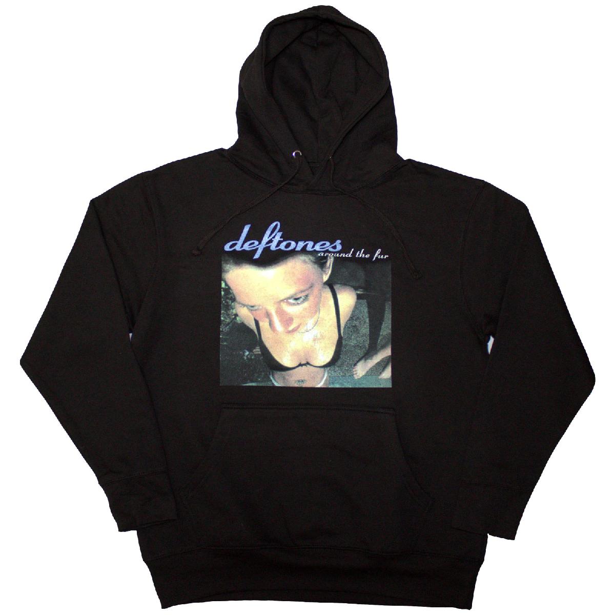 Deftones Unisex Pullover Hoodie: Around The Fur (Black)