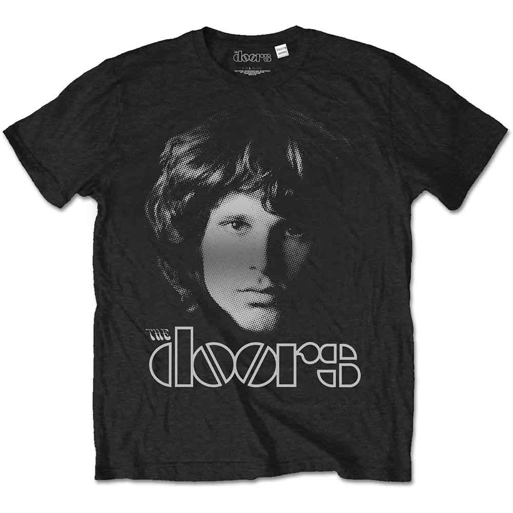 The Doors Unisex T-Shirt: Jim Halftone (Black)