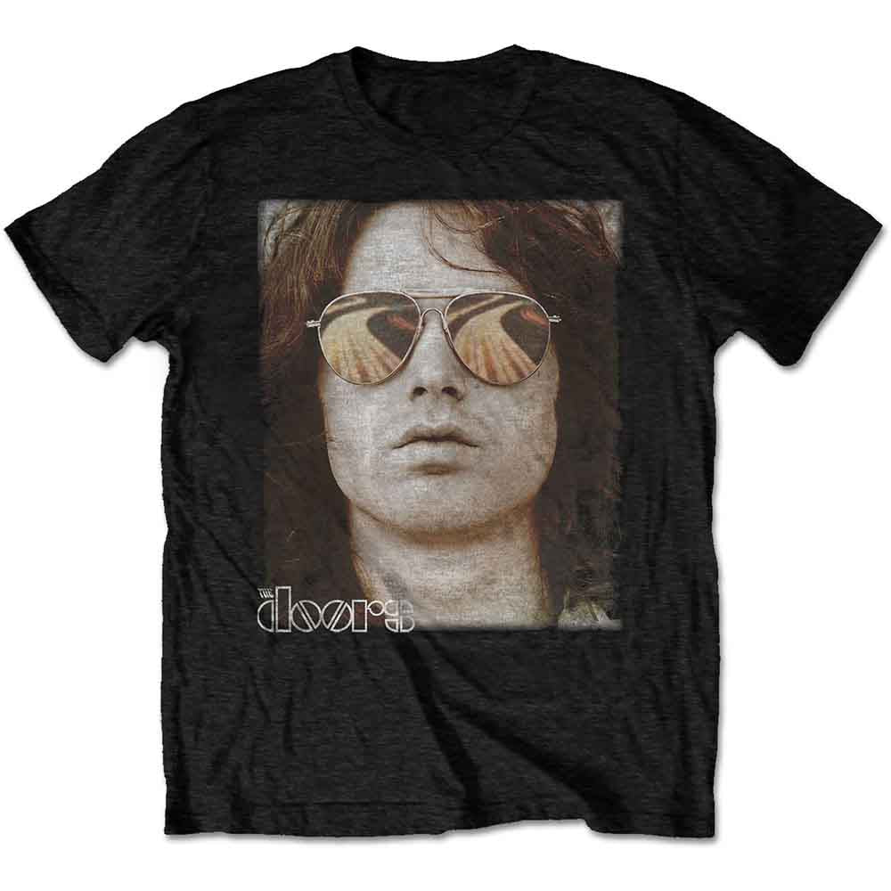 The Doors Unisex T-Shirt: Jim Face (Black)