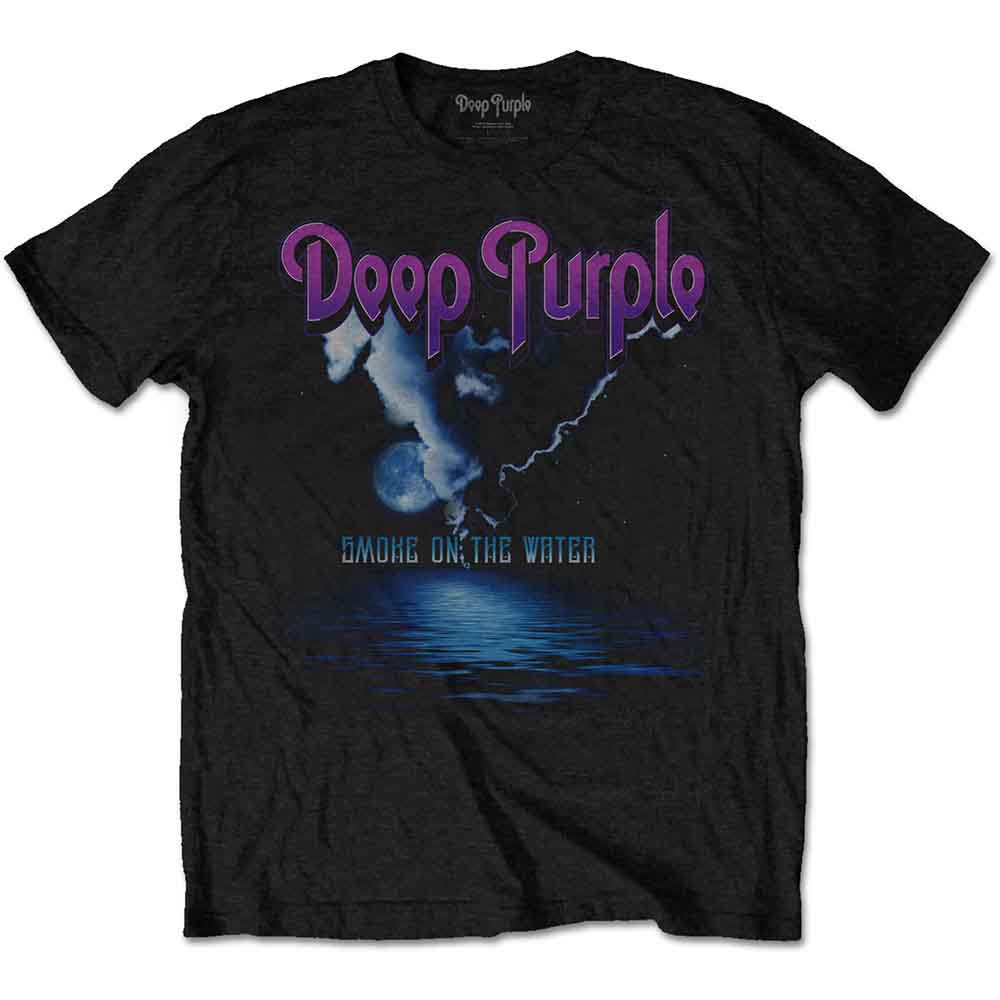 Deep Purple Unisex T-Shirt: Smoke On The Water (Black)