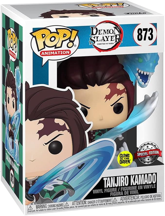 Demon Slayer - Tanjiro Kamado (with Dragon) - Glow in the Dark Special Edition Funko Pop! Animation (873)