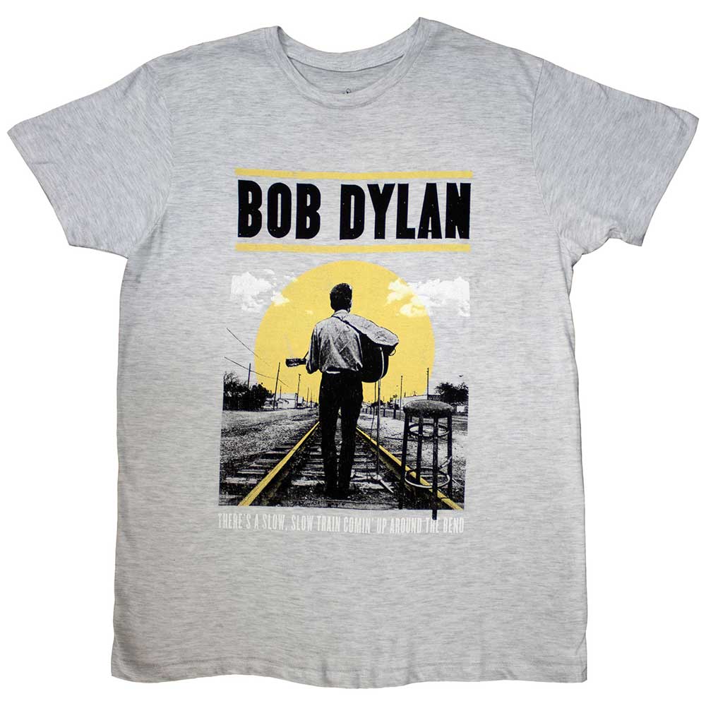 Bob Dylan Unisex T-Shirt: Slow Train (Grey)