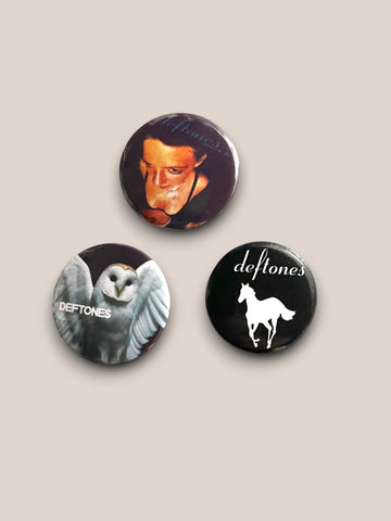 Deftones - Set of 3 Button Badges - Badge