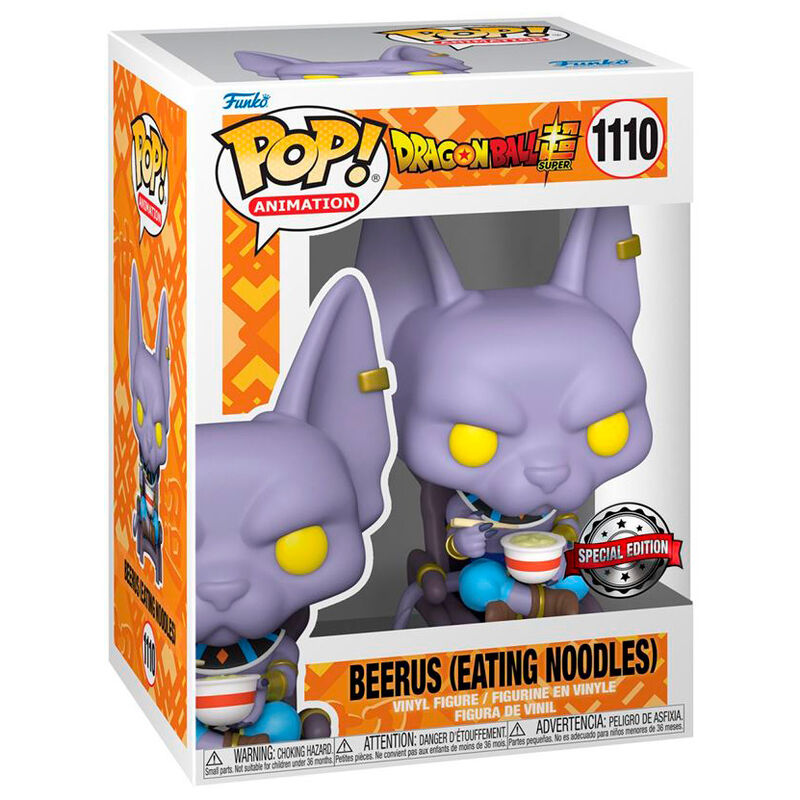 Dragon Ball Super - Beerus (Eating Noodles) - Exclusive - Funko Pop! Animation (1110)
