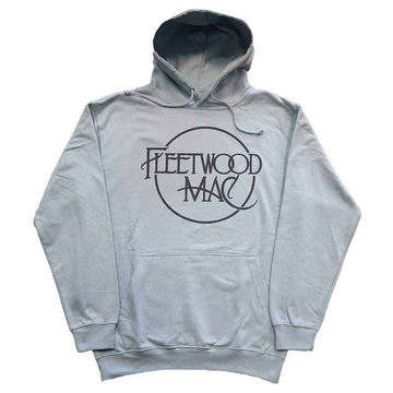Fleetwood Mac Unisex Pullover Hoodie: Classic Logo (Light Blue)