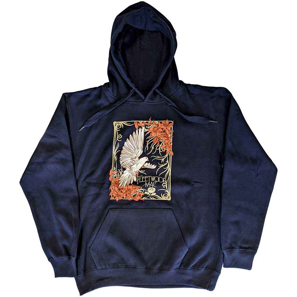 Fleetwood Mac Unisex Pullover Hoodie: Dove (Navy Blue)