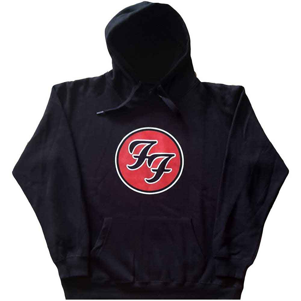 Foo Fighters Unisex Pullover Hoodie: FF Logo (Black)