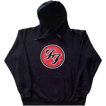 Foo Fighters Unisex Pullover Hoodie: FF Logo (Black)