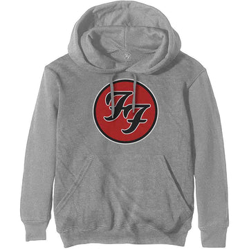 Foo Fighters Unisex Pullover Hoodie: FF Logo (Grey)