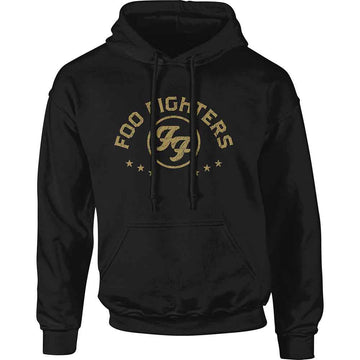 Foo Fighters Unisex Pullover Hoodie: Arched Stars (Black)