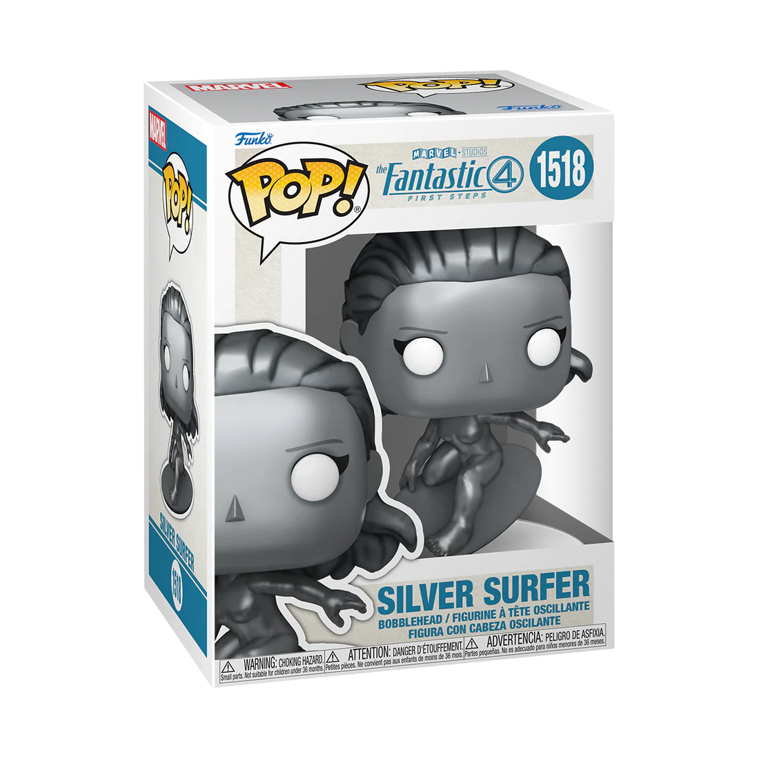 Marvel - The Fantastic Four: First Steps - Silver Surfer - Bobble-Head Funko Pop! (1518)