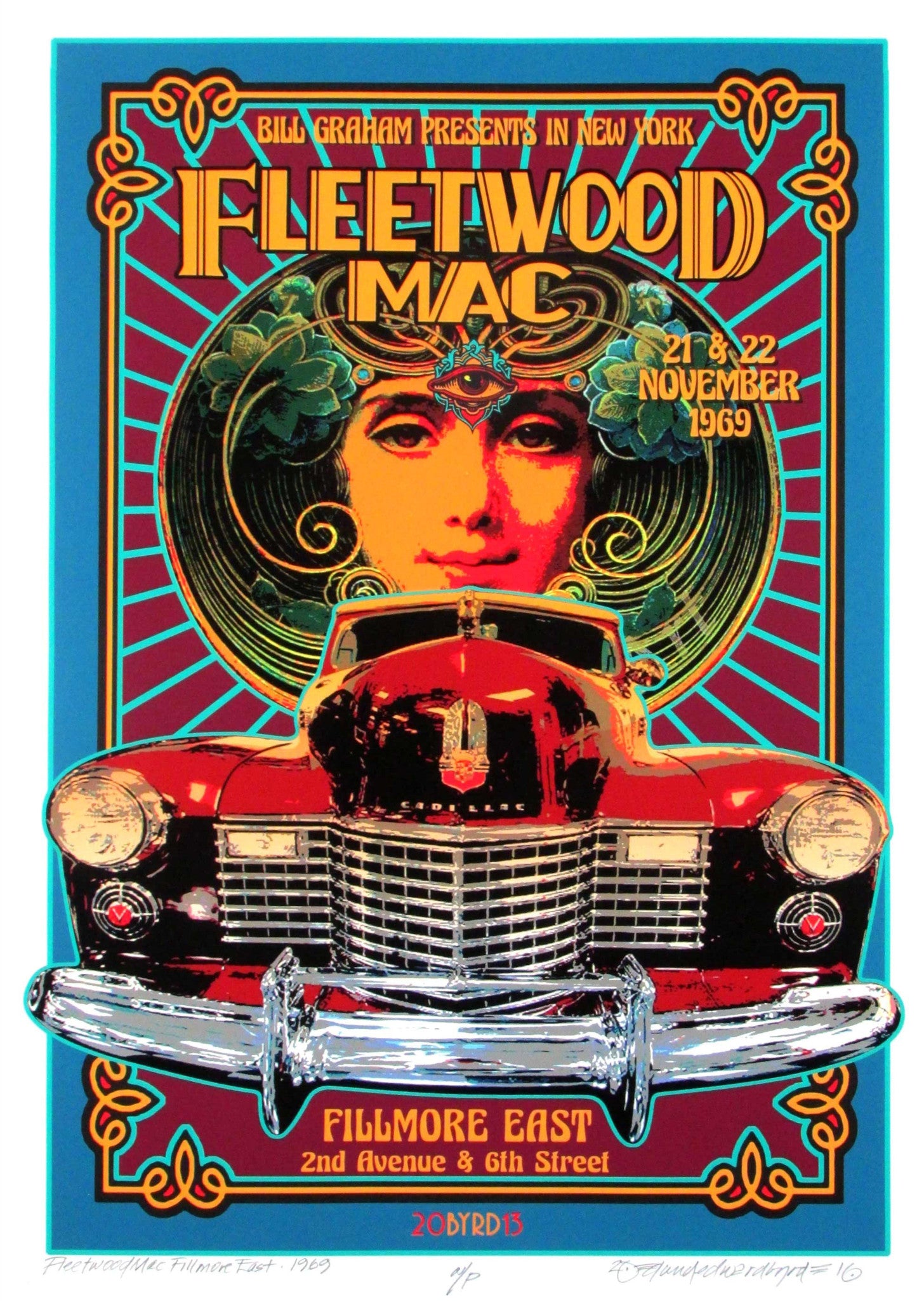 Fleetwood Mac - Fillmore East 1969 - A4 Mini Print/Poster