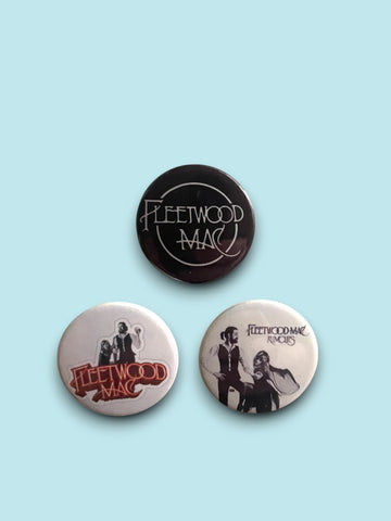 Fleetwood Mac - Set of 3 Button Badges - Badge