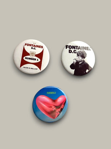 Fontaines D.C. - Set of 3 Button Badges Set C - Badge