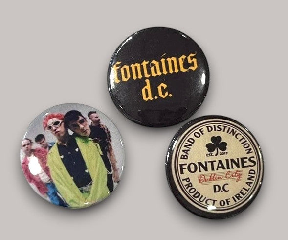 Fontaines D.C. - Set of 3 Button Badges Set A - Badge