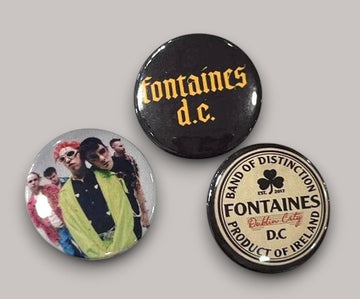 Fontaines D.C. - Set of 3 Button Badges Set A - Badge