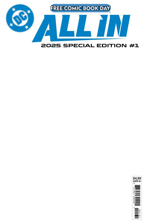 DC Comics - Free Comic Book Day 2025: DC All In / Absolute Universe Special Edition #1 - Blank Cover