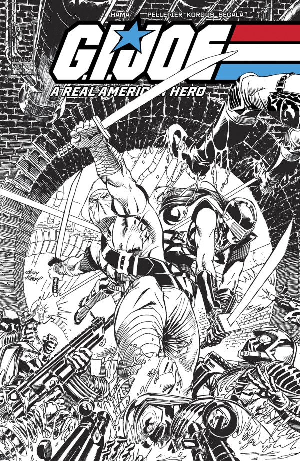 Image Comics - G.I. Joe: A Real American Hero #318 - Cover B Andy Kubert Black & White Variant (Jul 2)