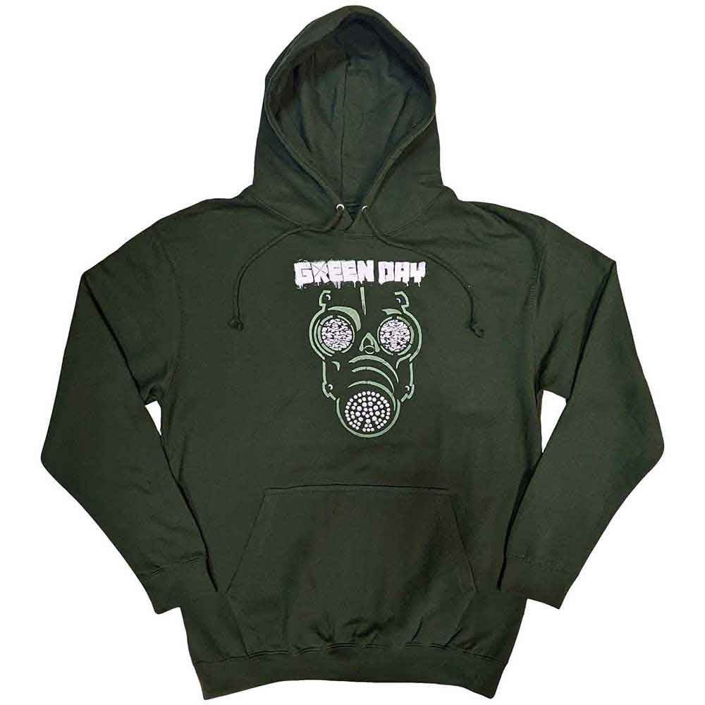 Green Day Unisex Pullover Hoodie: Green Mask (Green)