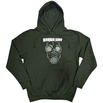 Green Day Unisex Pullover Hoodie: Green Mask (Green)