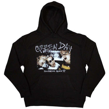 Green Day Unisex Pullover Hoodie: Basket Case Star (Black)