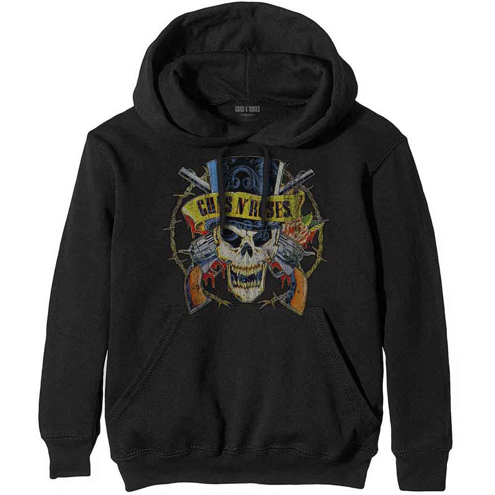 Guns N' Roses Unisex Pullover Hoodie: Top Hat (Black)