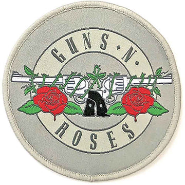 Guns N' Roses Circular Standard Patch: Silver Circle Logo