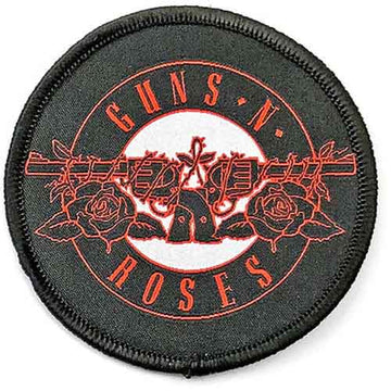 Guns N' Roses Circular Standard Patch: Red Circle Logo