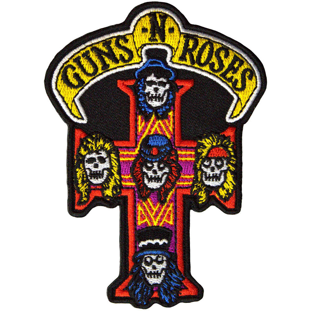 Guns N' Roses Standard Patch: Appetite For Destruction Cross