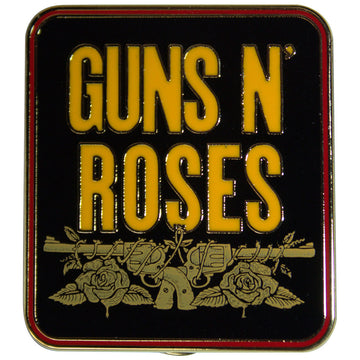 Guns N' Roses Pin Badge: Stacked Black