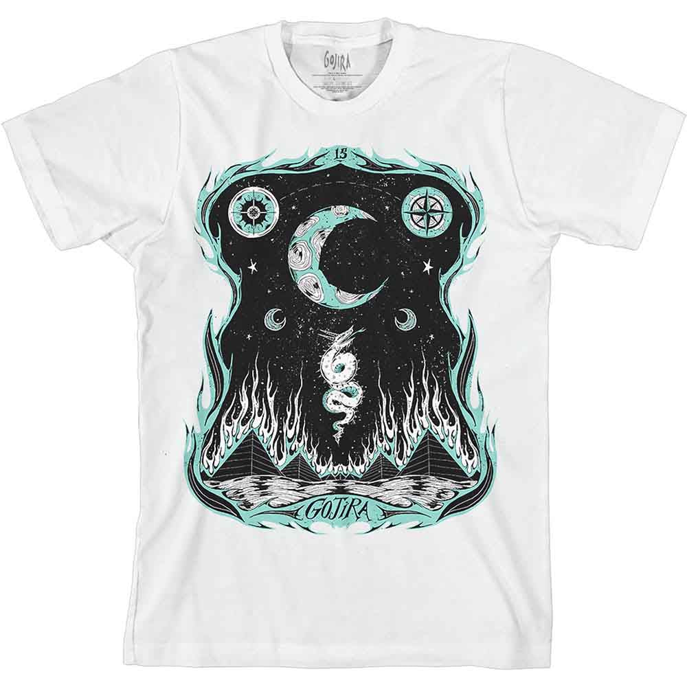 Gojira Unisex T-Shirt: Dragons Dwell - White